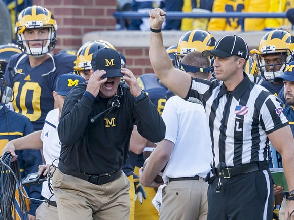 Jim Harbaugh and Zach Gentry (10)