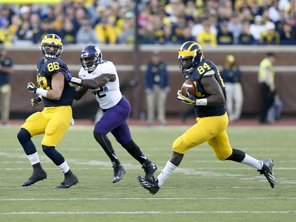 Jake Butt (88) and A.J. Williams (84)
