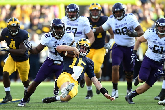 De'Veon Smith (4) and Jake Rudock (15)