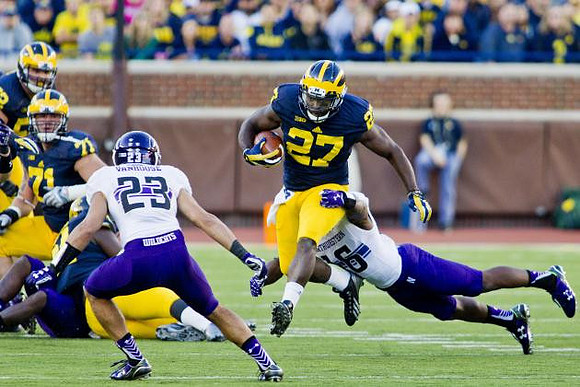 Ben Braden (71) and Derrick Green (27)