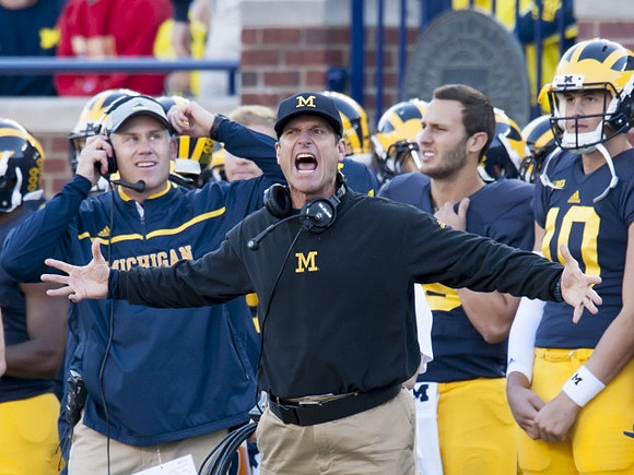 Jim Harbaugh D.J. Durkin, and Zach Gentry (10)