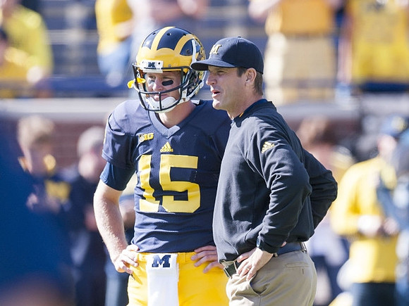 Jim Harbaugh and Jake Rudock (15)