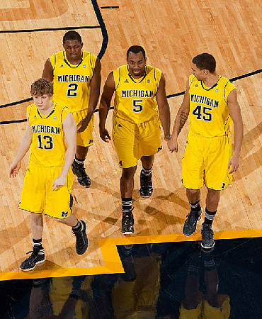 Matt Vogrich (13), Carlton Brundidge (2), Eso Akunne (5), and Colton Christian (45)