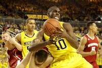 Jordan Morgan (52) and Tim Hardaway Jr. (10)