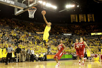 Trey Burke (3), Stu Douglass (1), and Zack Novak (0)