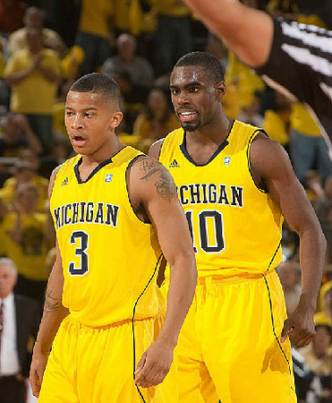 Trey Burke (3) and Tim Hardaway Jr. (10)