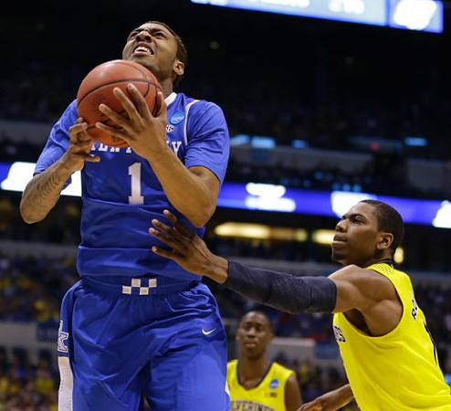 Caris LeVert (23) and Glenn Robinson III (1)
