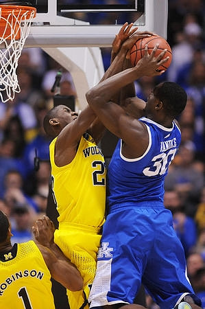 Caris LeVert (23) and Glenn Robinson III (1)