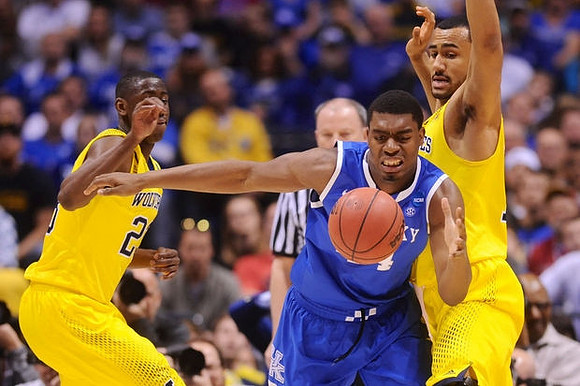 Caris LeVert (23) and Jon Horford (15)