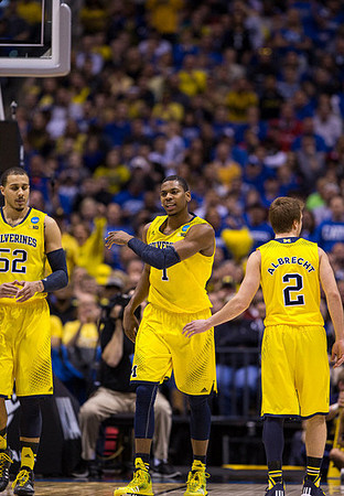 Jordan Morgan (52), Glenn Robinson III (1), and Spike Albrecht (2)