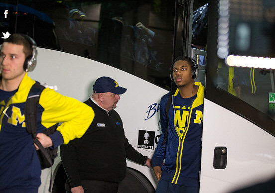 Nik Stauskas (11) and Glenn Robinson III (1)