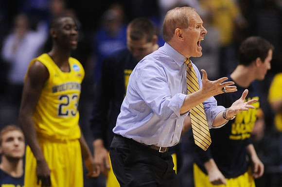 Caris LeVert (23) and John Beilein