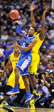 Glenn Robinson III (1) and Caris LeVert (23)