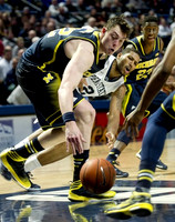 Ricky Doyle (32) and Caris LeVert (23)