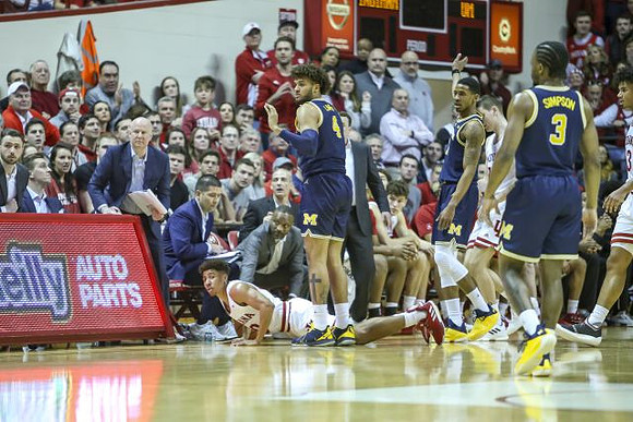Isaiah Livers (4), Charles Matthews (1), and Zavier Simpson (3)