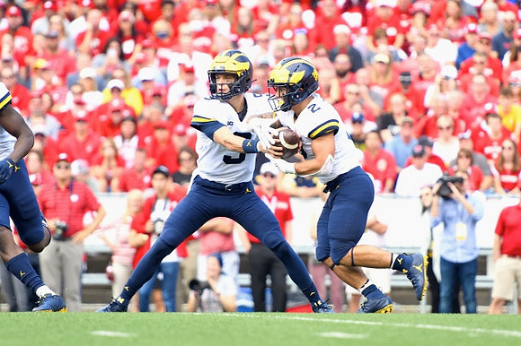 J.J. McCarthy (9) and Blake Corum (2)