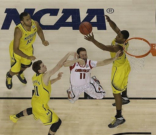 Jon Horford (15), Nik Stauskas (11), and Glenn Robinson III (1)