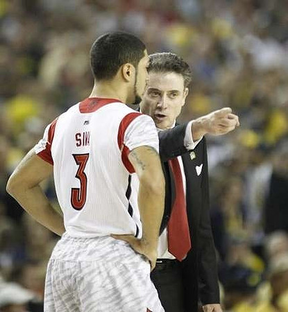 Louisville Head Coach Rick Pitino
