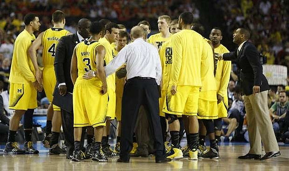 Michigan Team, Bacari Alexander, John Beilein, and LaVall Jordan