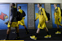 Eso Akunne (5), Jon Horford (15), Matt Vogrich (13), and Blake McLimans (22)