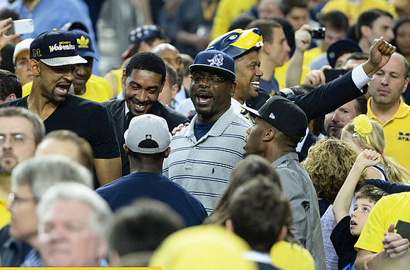 4 of Fab 5: Juwan Howard, Jimmy King, Ray Jackson, and Jalen Rose