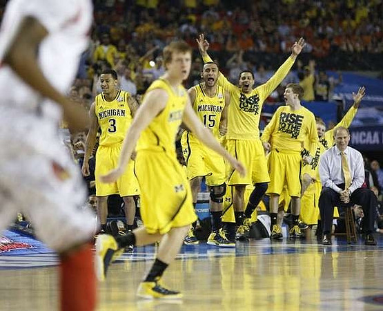 Trey Burke (3), Spike Albrecht (2), Jon Horford (15), Jordan Morgan (52), Matt Vogrich (13), and John Beilein