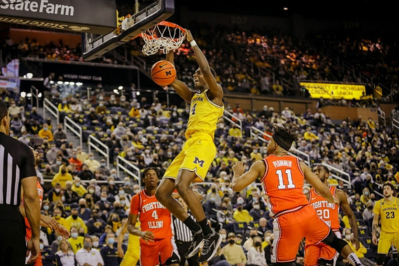 Moussa Diabate (14) and Brandon Johns Jr. (23)