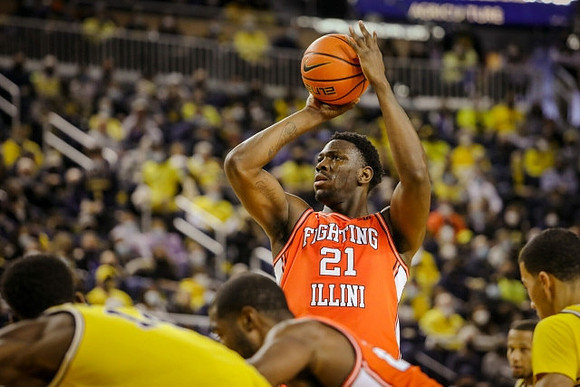 Moussa Diabate (14) and Caleb Houstan (22)