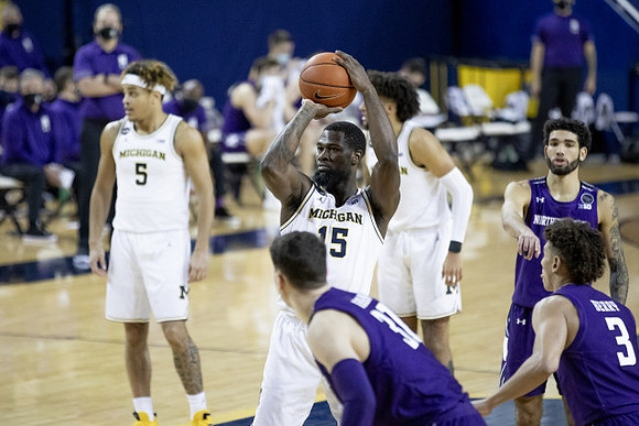 Terrance Williams II (5), Chaundee Brown Jr. (15), and Isaiah Livers (2)