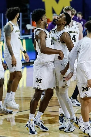 Isaiah Livers (2), Jace Howard (25), Zeb Jackson (3), and Jaron Faulds (44)