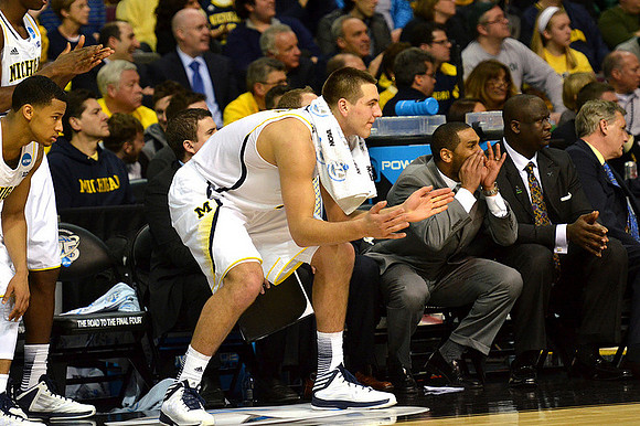 Trey Burke (3), Mitch McGary (4), LaVall Jordan, Bacari Alexander, and Jeff Meyer