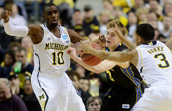 Tim Hardaway Jr. (10) and Trey Burke (3)