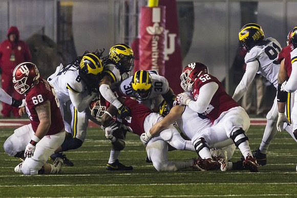 Devin Gil (8), Cameron McGrone (44), Daxton Hill (30), and Taylor Upshaw (91)