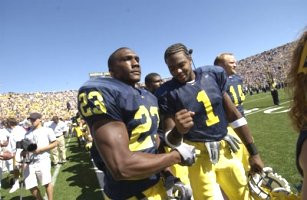 Chris Perry (23), Braylon Edwards (1), and Andy Mignery (14)