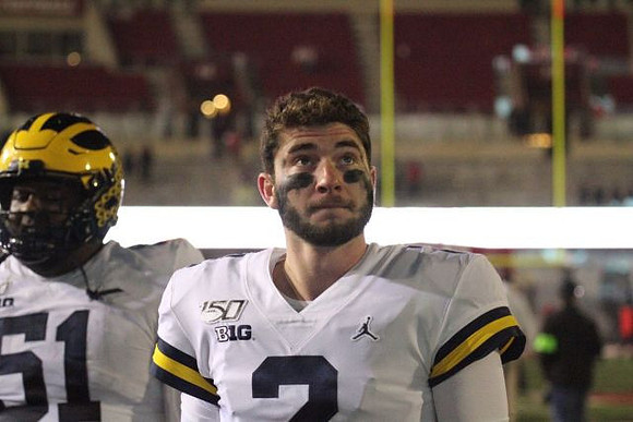 Cesar Ruiz (51) and Shea Patterson (2)