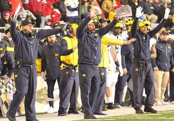 Jim Harbaugh and Josh Gattis