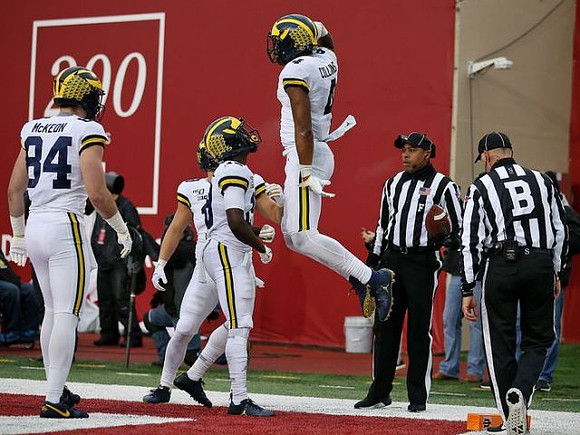Sean McKeon (84) and Nico Collins (4)