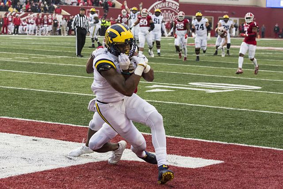 Nico Collins (4), Cesar Ruiz (51), Ben Bredeson (74), and Jon Runyan Jr. (75)