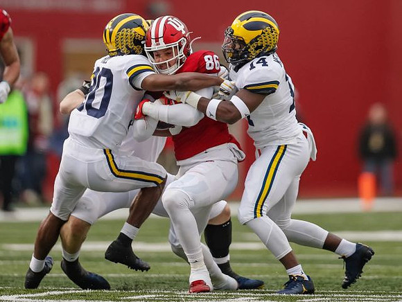 Daxton Hill (30) and Josh Metellus (14)