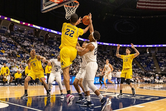Terrance Williams II (5), Caleb Houstan (22), and Brandon Johns Jr. (23)