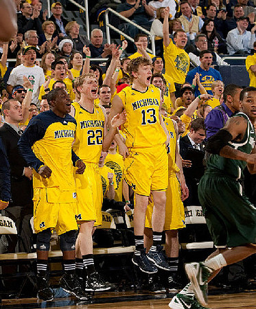 Carlton Brundidge (2), Blake McLimans (22), and Matt Vogrich (13)