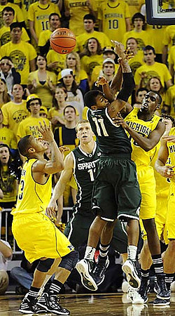 Trey Burke (3) and Tim Hardaway Jr. (10)