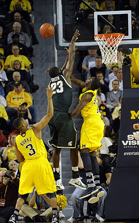 Trey Burke (3) and Tim Hardaway Jr. (10)