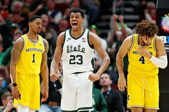 Charles Matthews (1) and Isaiah Livers (4)