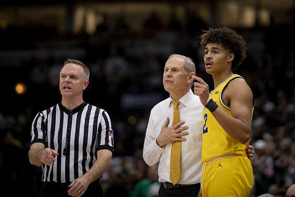 John Beilein and Jordan Poole (2)