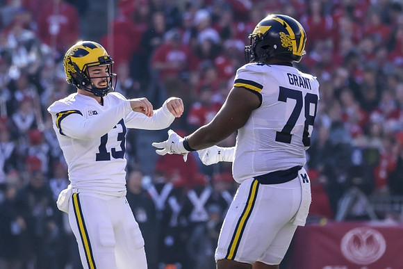 Jake Moody (13) and Kenneth Grant (78)