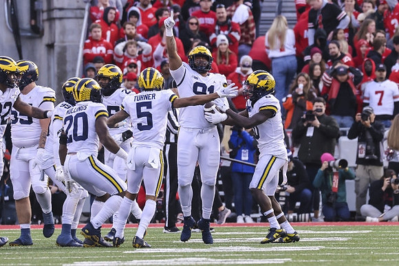 Mason Graham (55), Kalel Mullings (20), DJ Turner (5), Taylor Upshaw (91), and R.J. Moten (6)