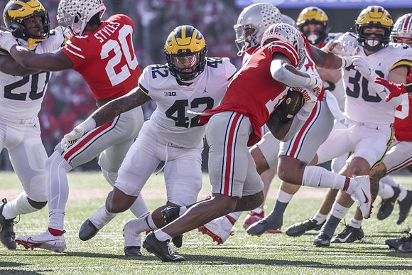 Kalel Mullings (20), TJ Guy (42), and Jimmy Rolder (30)