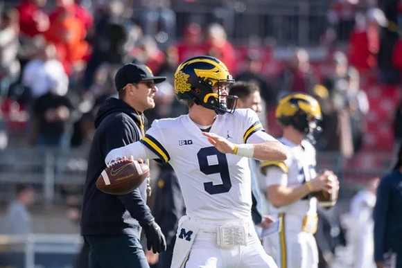 Jim Harbaugh and J.J. McCarthy (9)