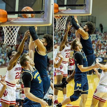 Austin Davis (51) and Isaiah Livers (2)